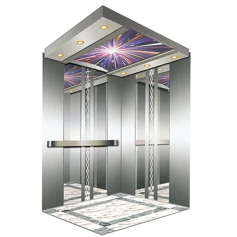 VTEV107 Premium Quality AC Drive Passenger Elevators with PVC Floor for Residential & Villa Use