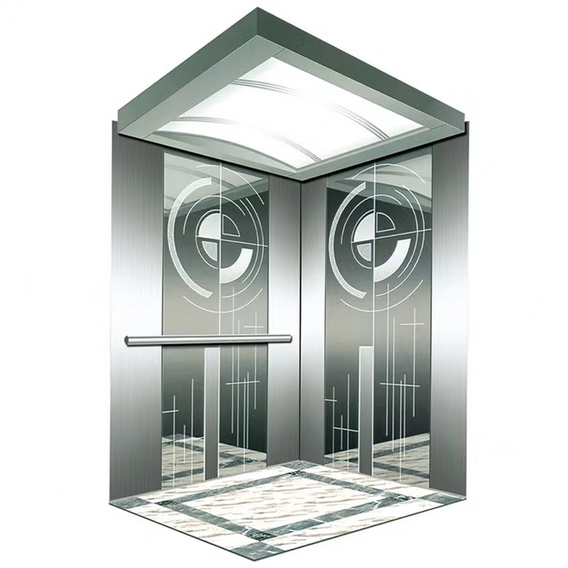 VTEV107 Premium Quality AC Drive Passenger Elevators with PVC Floor for Residential & Villa Use