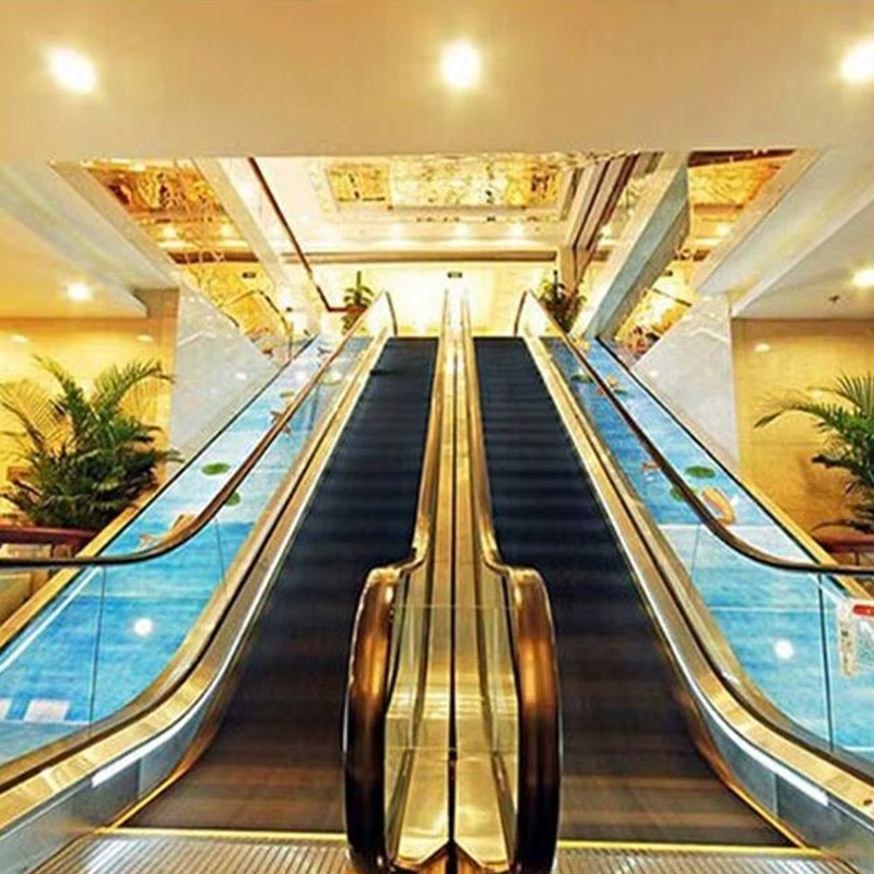 VTES105 VVVF Control 35 Degree Escalator Elevator ISO Certification 0.5m_s Speed Modern Design 1 Year Warranty for Shopping Mall