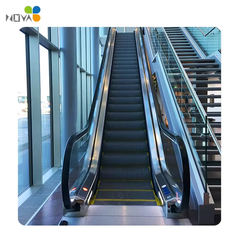 VTES105 VVVF Control 35 Degree Escalator Elevator ISO Certification 0.5m_s Speed Modern Design 1 Year Warranty for Shopping Mall