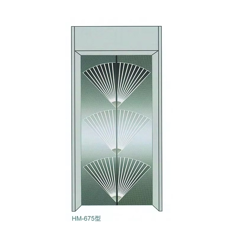 VTSP204 High Quality Elevator Door System Stainless Steel Painted Glass Manual Door Panel