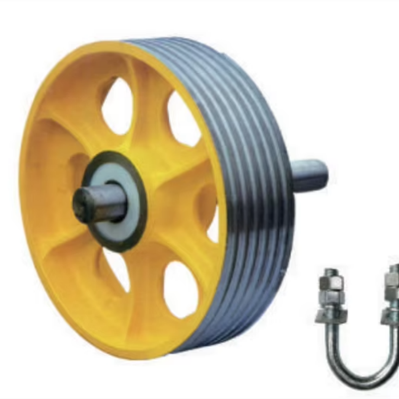VTSP271 Elevator Counterweight Traction Pulley Wheel Cast Iron Deflector Sheave