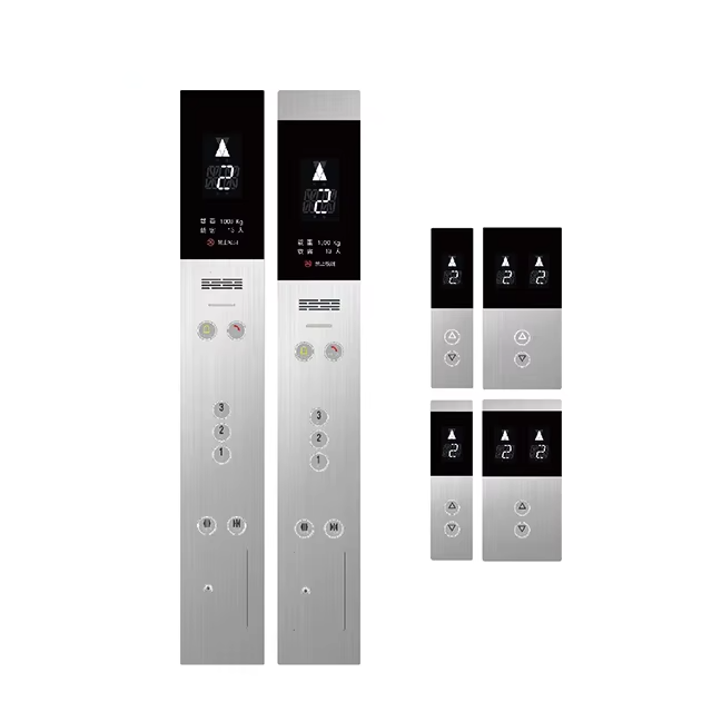VTSP336 Elevator Wall Mounted Touch Display with Elevator Button Modern Design Stainless Steel & Glass Cop and Lop