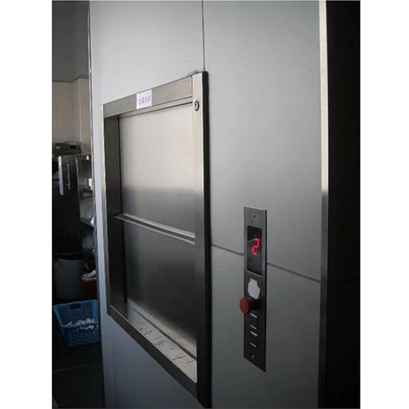 VTEF113 High Quality Stainless Steel Modern AC Drive Restaurant Kitchen Dumb Waiter Elevator with PVC Floor ISO Certified for Hotel Use