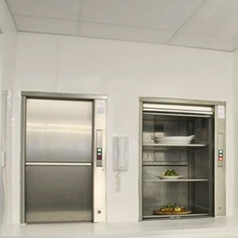VTEF113 High Quality Stainless Steel Modern AC Drive Restaurant Kitchen Dumb Waiter Elevator with PVC Floor ISO Certified for Hotel Use