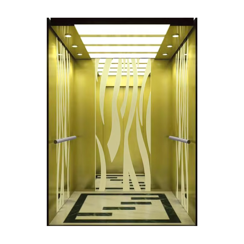 VTEP121 Hot Selling   NV Model 6-8 Person 630kg Gearless AC Modern Elevator Building Passenger Lift with Stainless Steel PVC Floor
