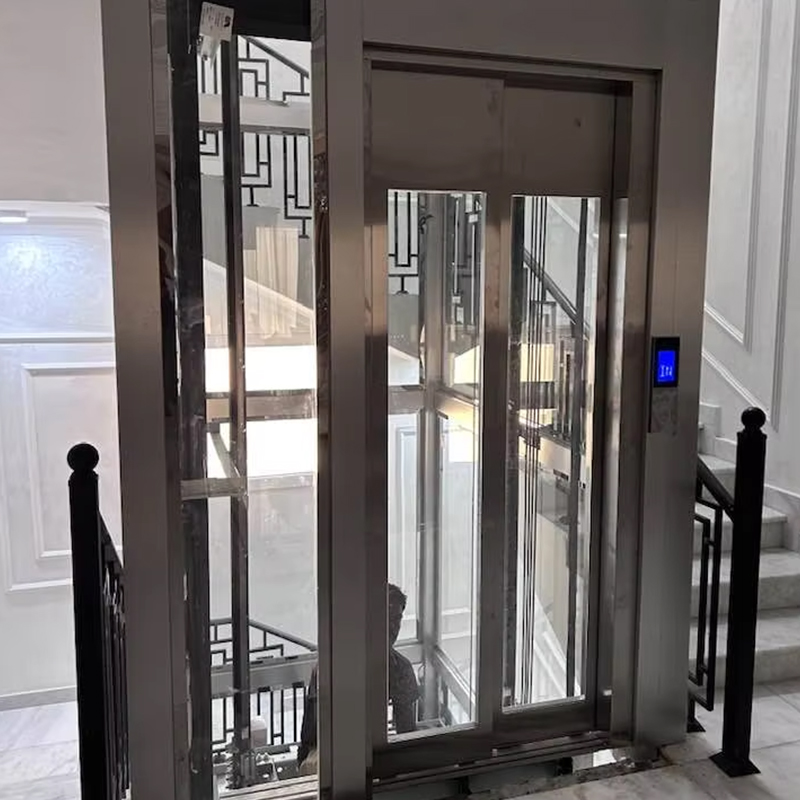 VTEP124 China Brand Modern Passenger Elevator Manufacturer High Performance Lift Hotel Use PVC Floor Stainless Steel AC Drive