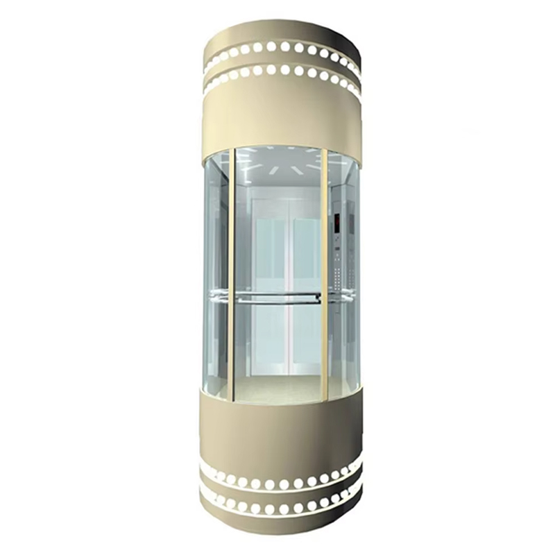 VTEO104 Ascensores Modern Sightseeing Elevator for High-Rise Commercial Projects