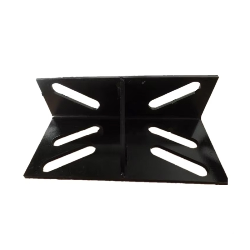 VTSP120 Elevator Guide Rail Bracket Heavy-Duty Lift Rail Support Steel Mounting Bracket ISO Certified Black Painted for Office