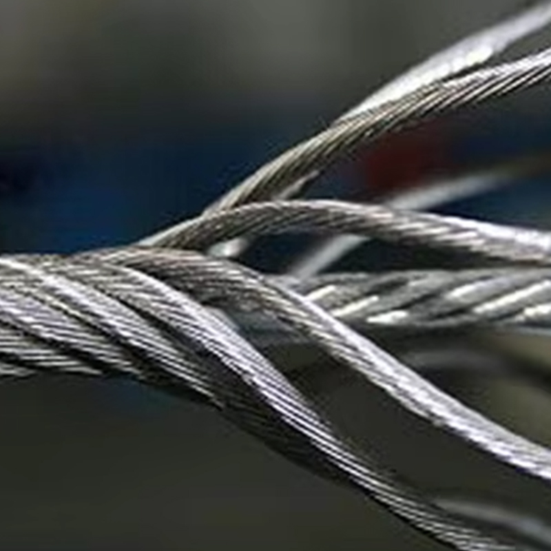 VTSP263 China Factory 11mm High Tenslie Strength Heat Resistant Stainless Galvanized Elevator Steel Wire Rope