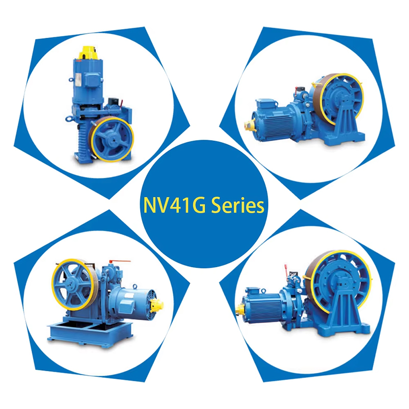 VTSP244 Drive Parts Suppliers Passenger Geared Traction Elevator Machine for Commerical and Passenger Elevator Use