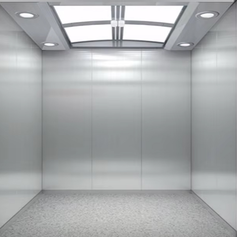 VTSP134 Passenger Elevator Cabin with Energy-Efficient LED Ceiling Stainless Steel Construction ISO9001 Certified 1 Year Warranty