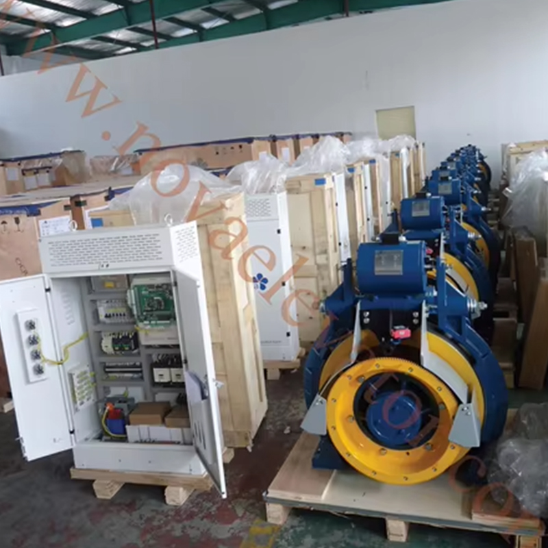 VTSP238 Montanari Gearless Traction Machine MCG100 Lift Motor 320-630KGS Motor Engine