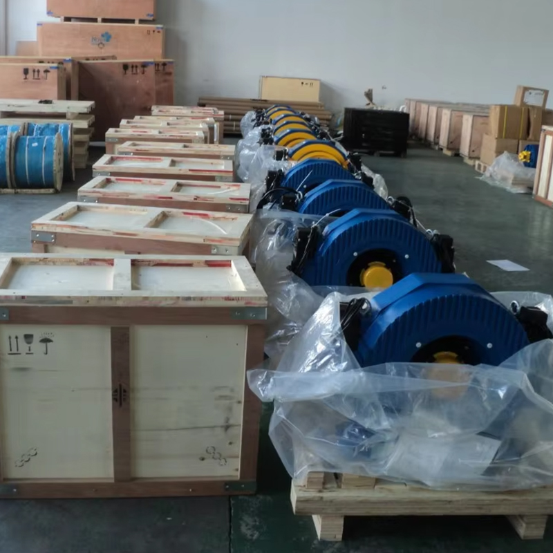 VTSP234 Montanari Gearless Traction Machine MCG350 Lift Motor 2000-2500KGS Motor Engine