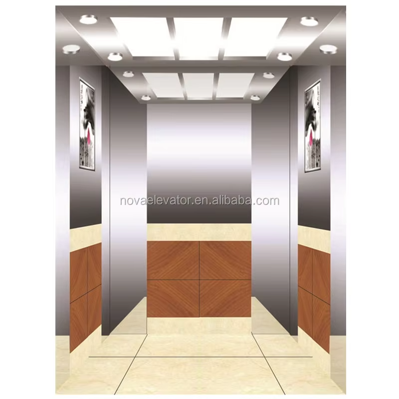VTSP128 Elevator Parts & Accessories Premium Observation Elevator Cabin with Full Glass Walls
