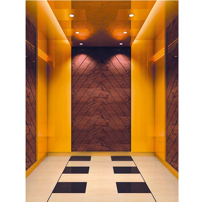 VTSP126 Elevator Parts & Accessories Passenger Lift Cabin with Modern Interior Decoration