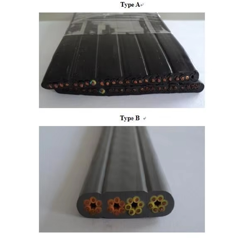 VTSP366 Lift Spare Parts Elevator Flat Cable TVVB Stainless Steel 0.5 0.75 Square Hotel Apartment Use