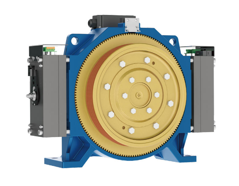 VTSP400 MONA Gearless traction Machine 190Kg 2500kg Elevator Motor Gearless Lift Traction Machine